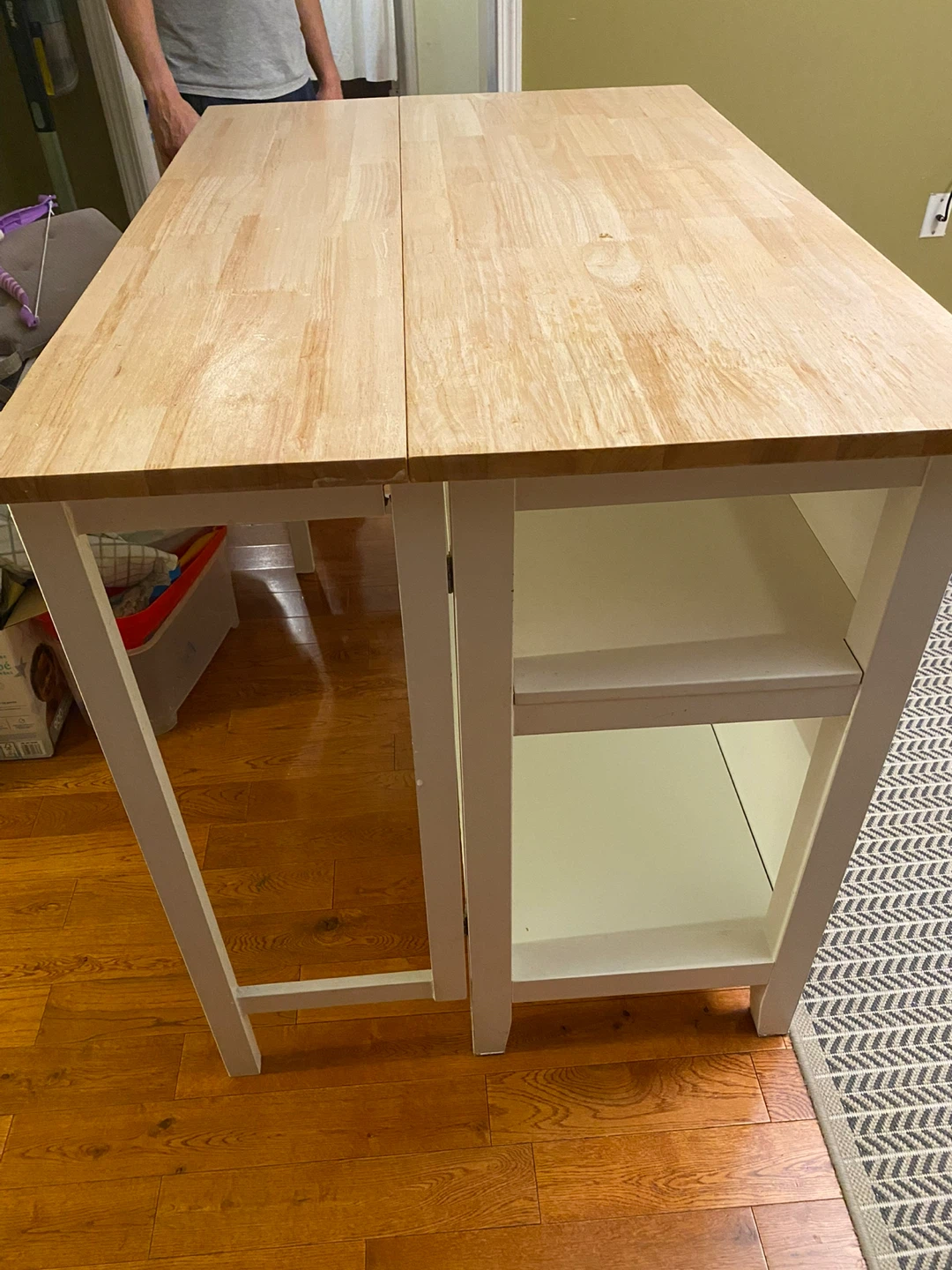 Drop-leaf Kitchen Island/Cart