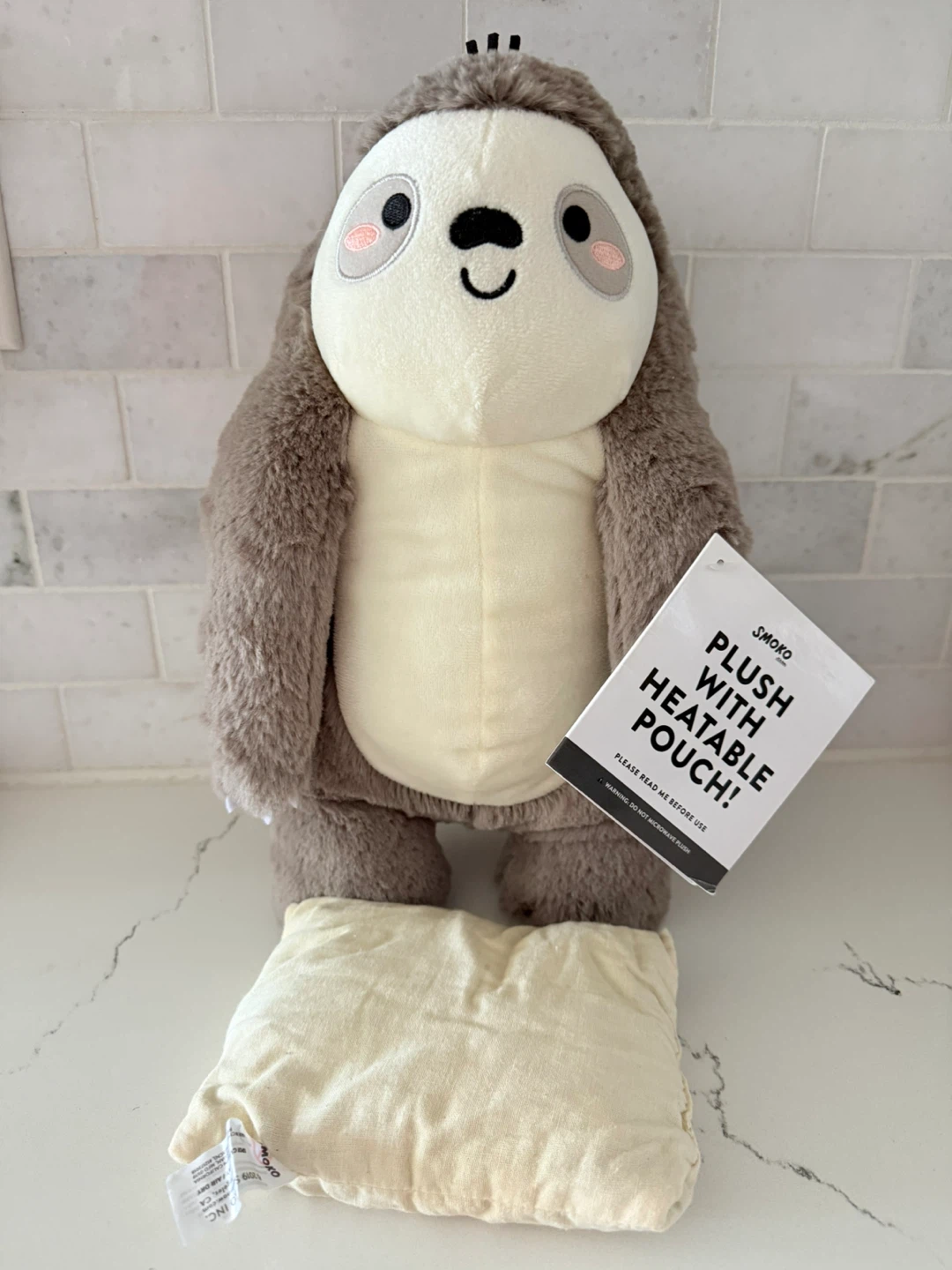Smoko Sloth Plush with Heatable Pouch - photo 3