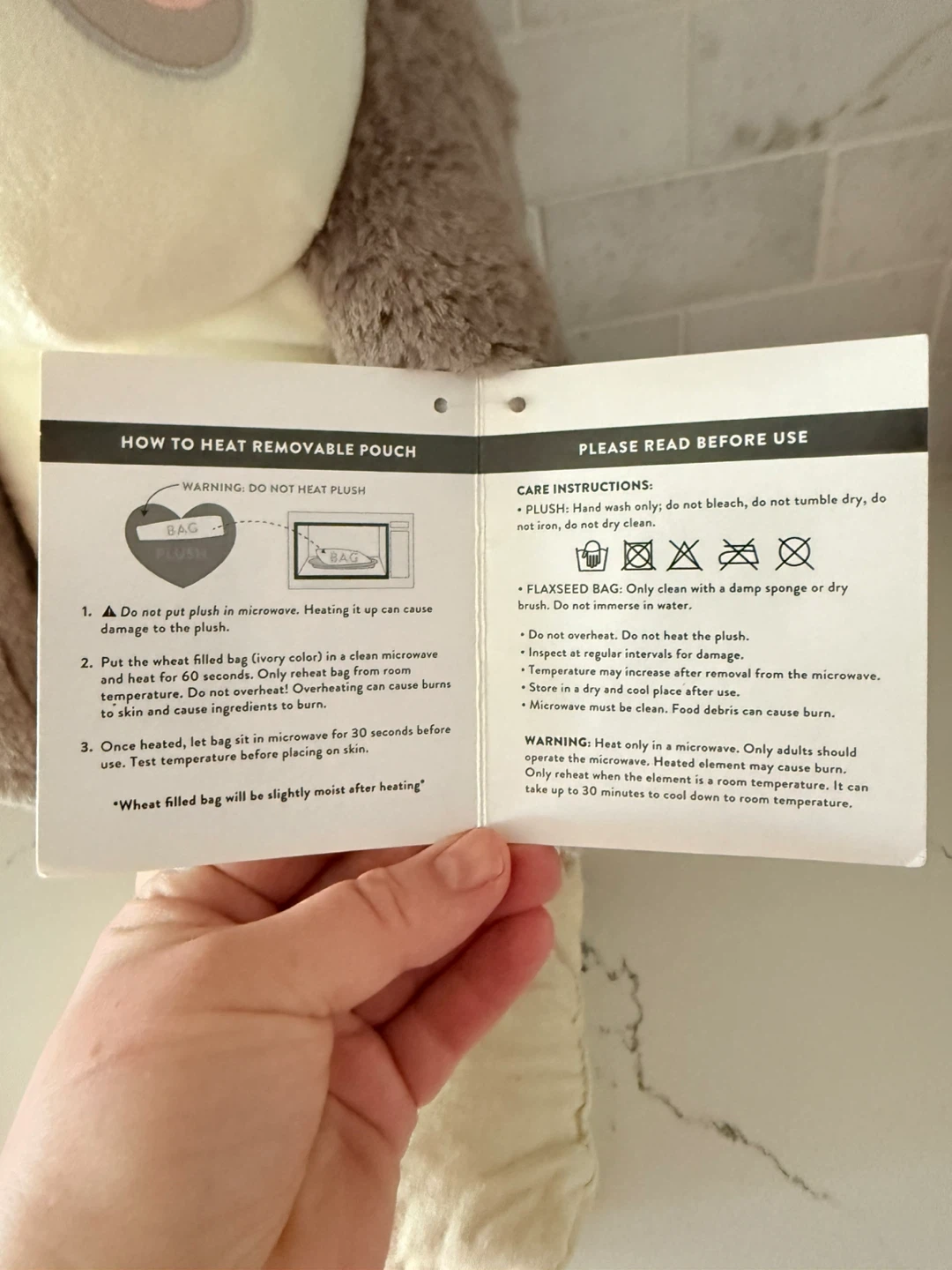 Smoko Sloth Plush with Heatable Pouch - photo 2