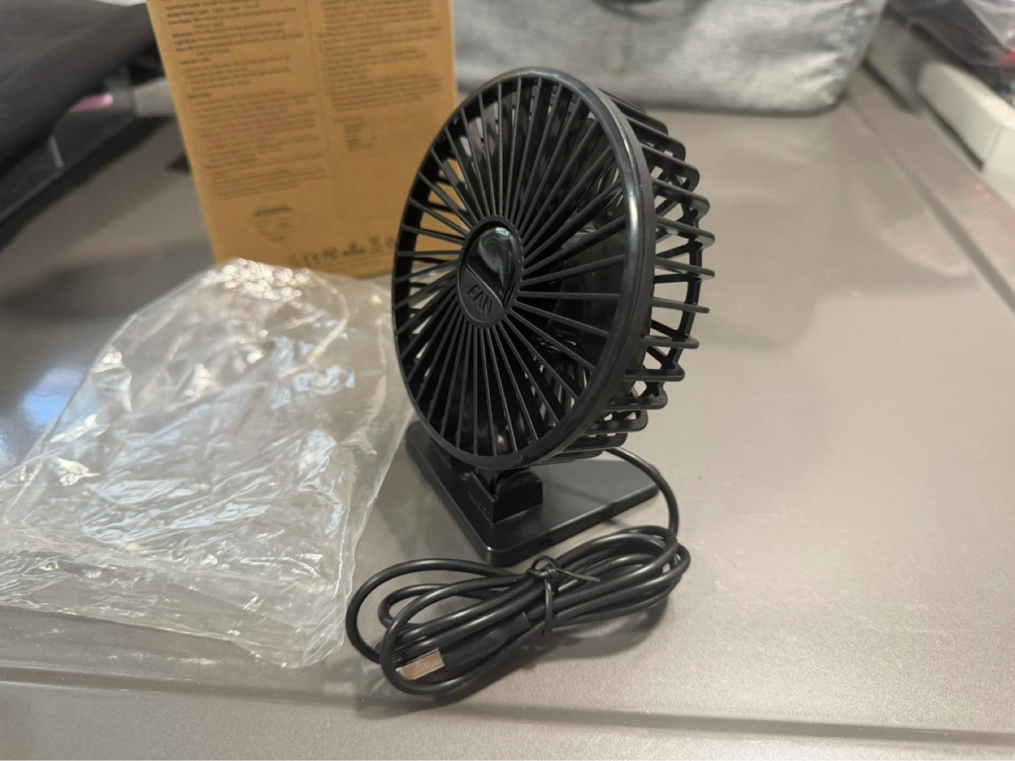 Black Portable USB Fan - photo 2