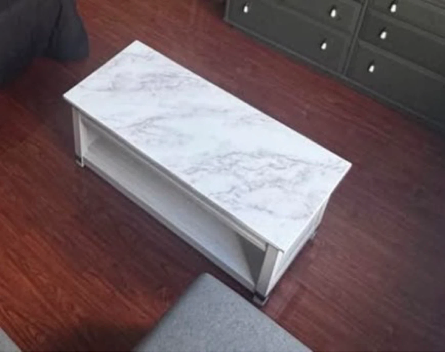 Lift Top Coffee Table with Storage Shelf - photo 2