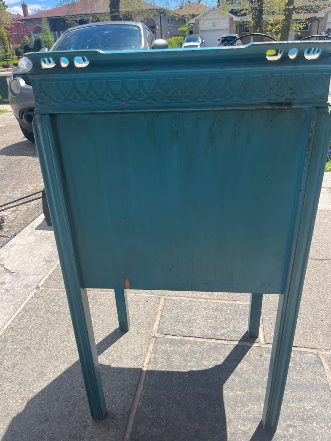 Vintage Blue Accent Cabinet with Drawers - photo 5