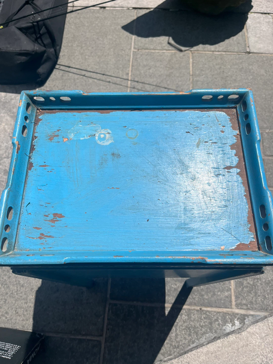 Vintage Blue Accent Cabinet with Drawers - photo 4