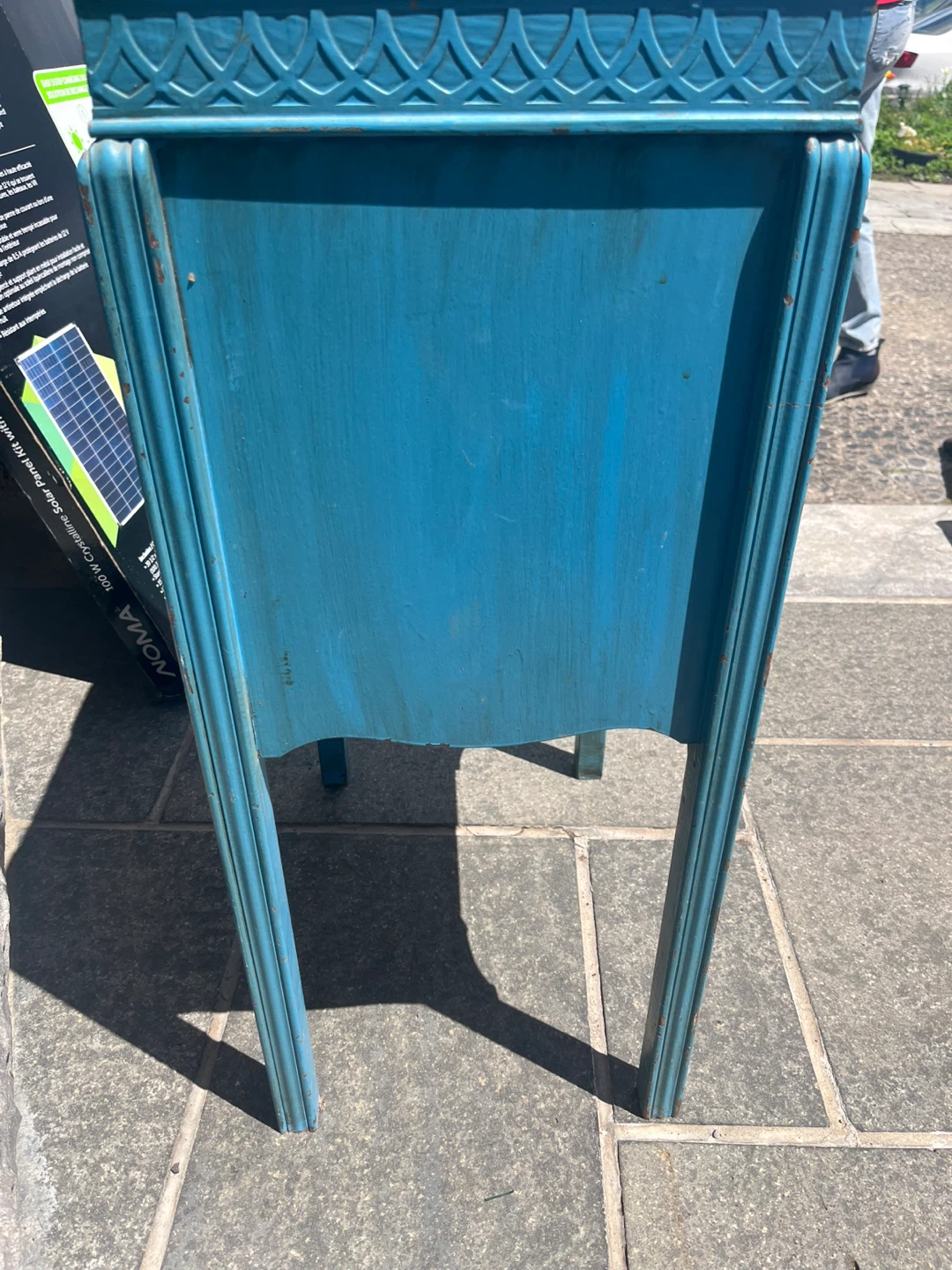 Vintage Blue Accent Cabinet with Drawers - photo 3