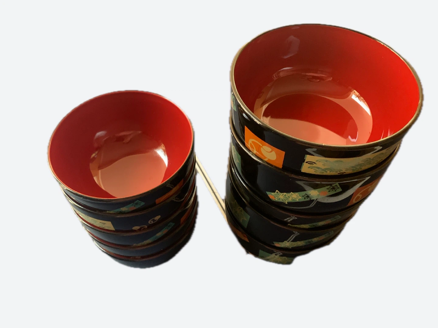 Set of 10 Japanese Style Bowls