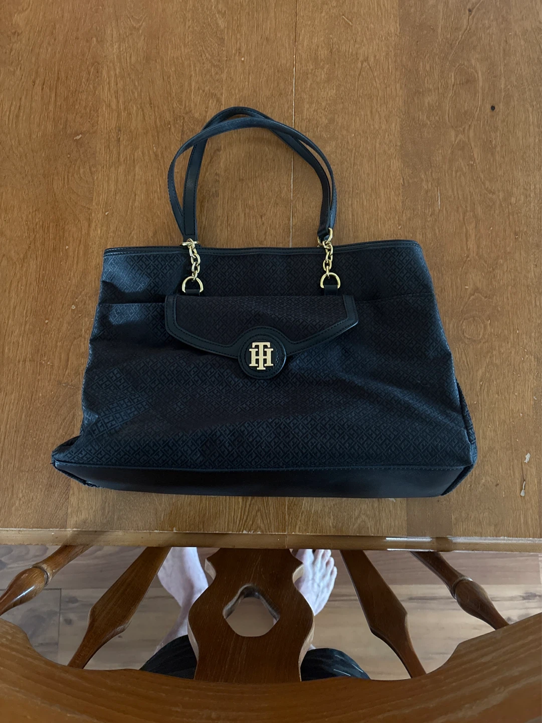 Tommy Hilfiger Black Tote Bag