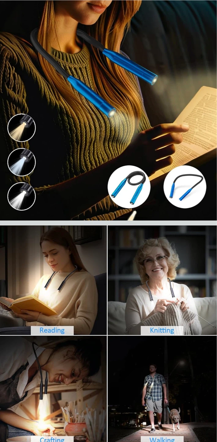 Neck Reading Light - Blue