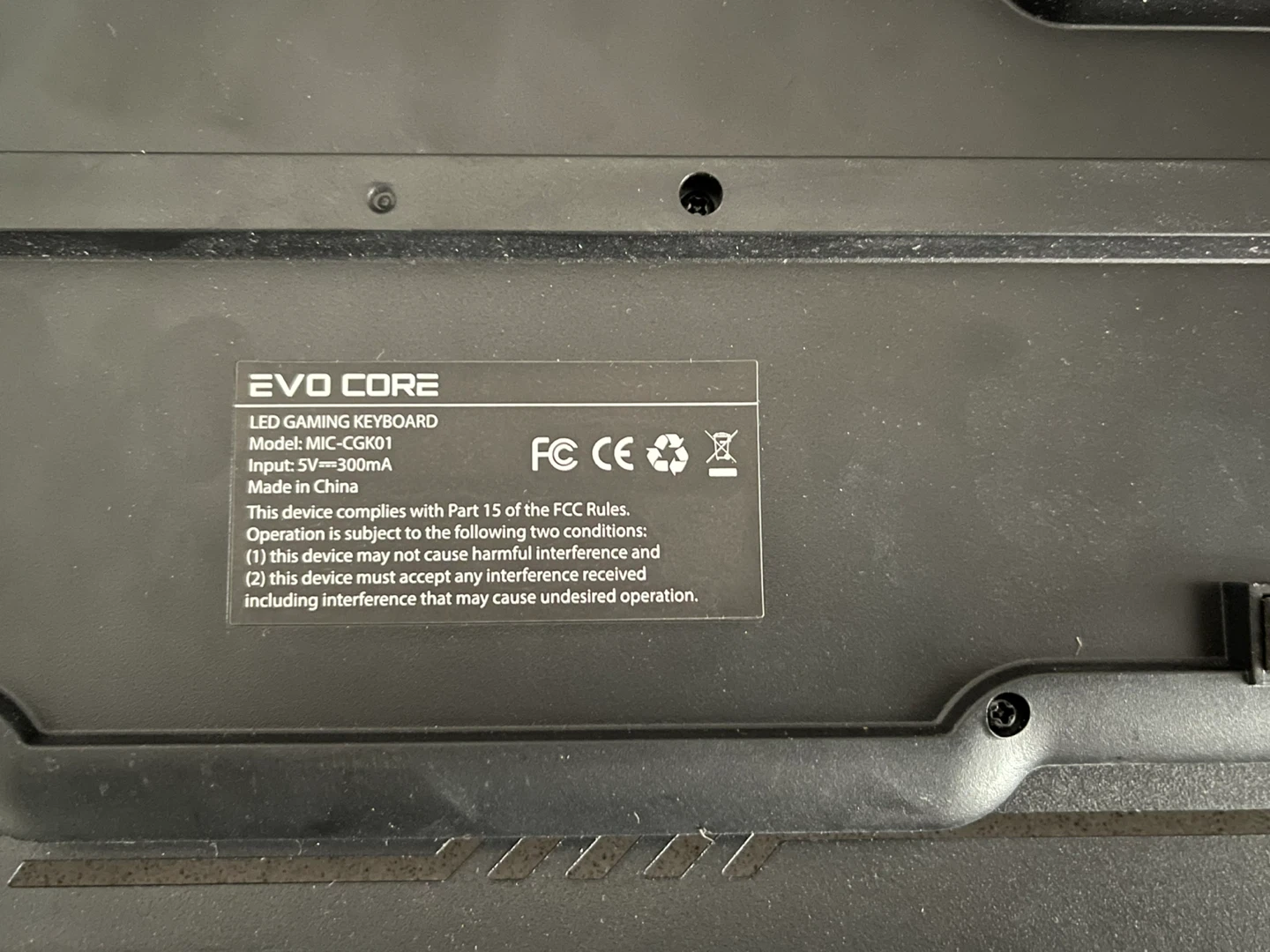 Evo Core light up gaming keyboard - photo 2