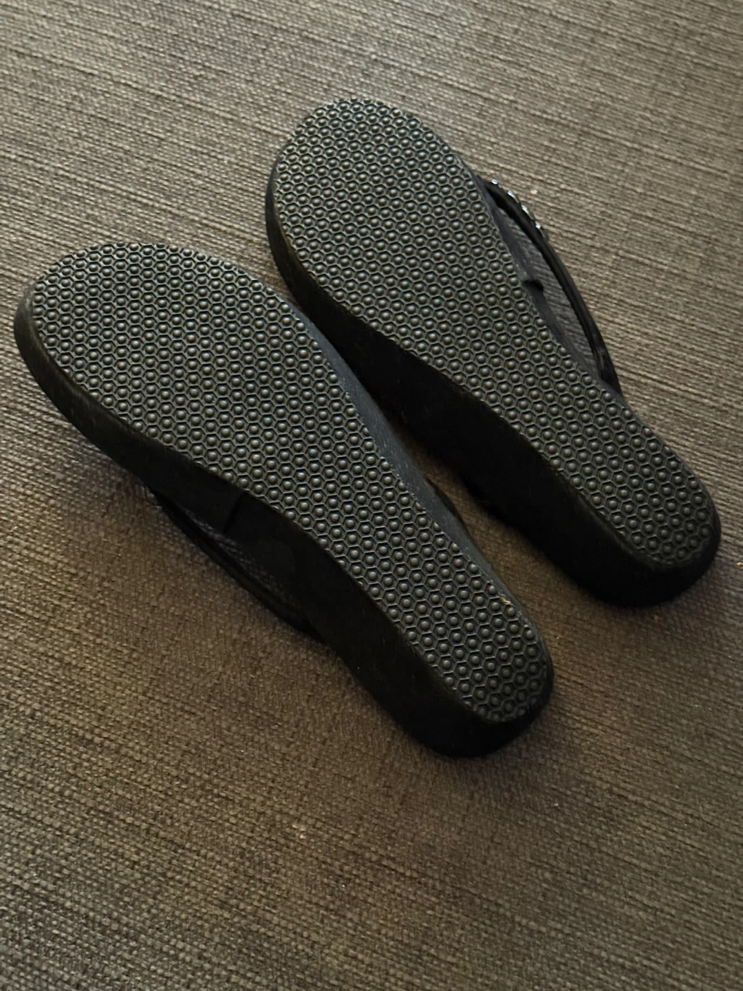Black Embellished Flip Flops - photo 5