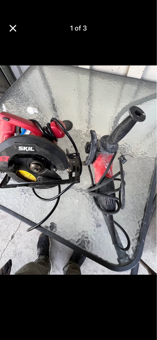 SKIL Circular Saw & Milwaukee Angle Grinder