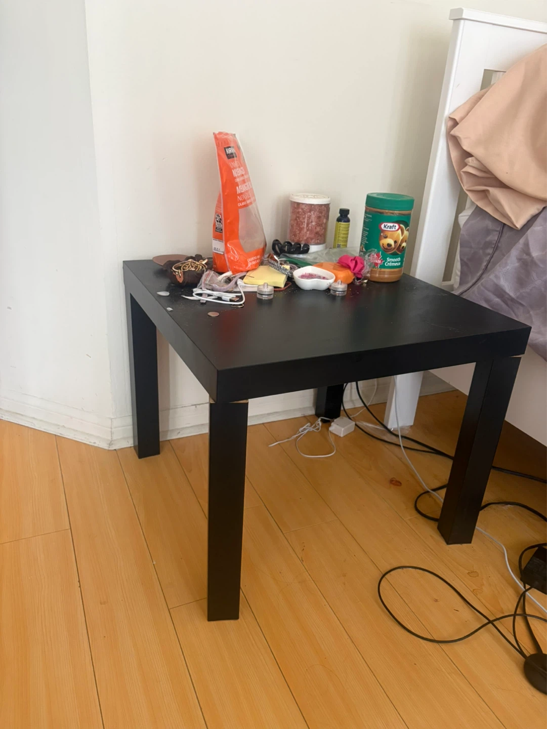 Black Square Side Table - photo 2