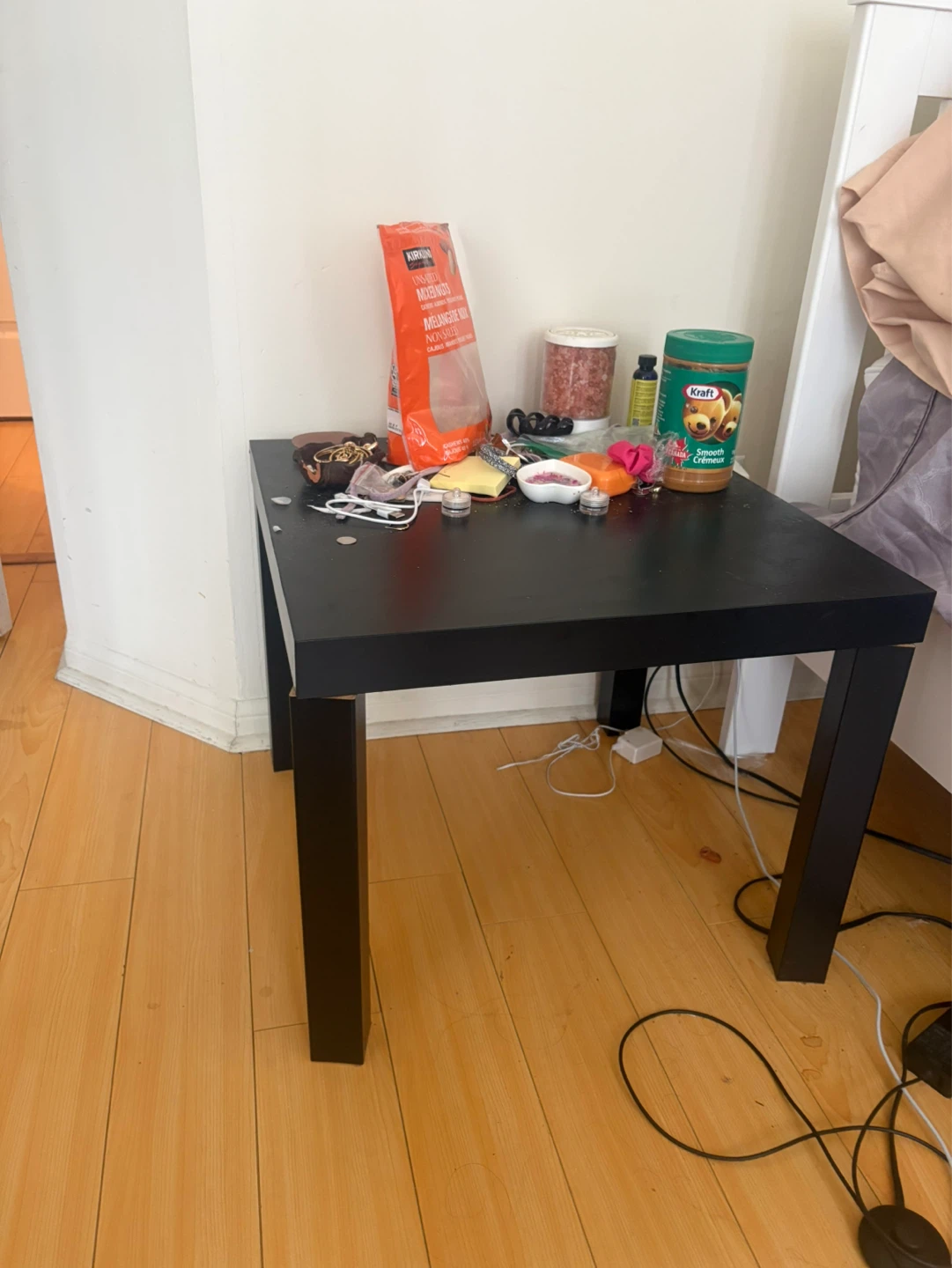 Black Square Side Table - photo 3