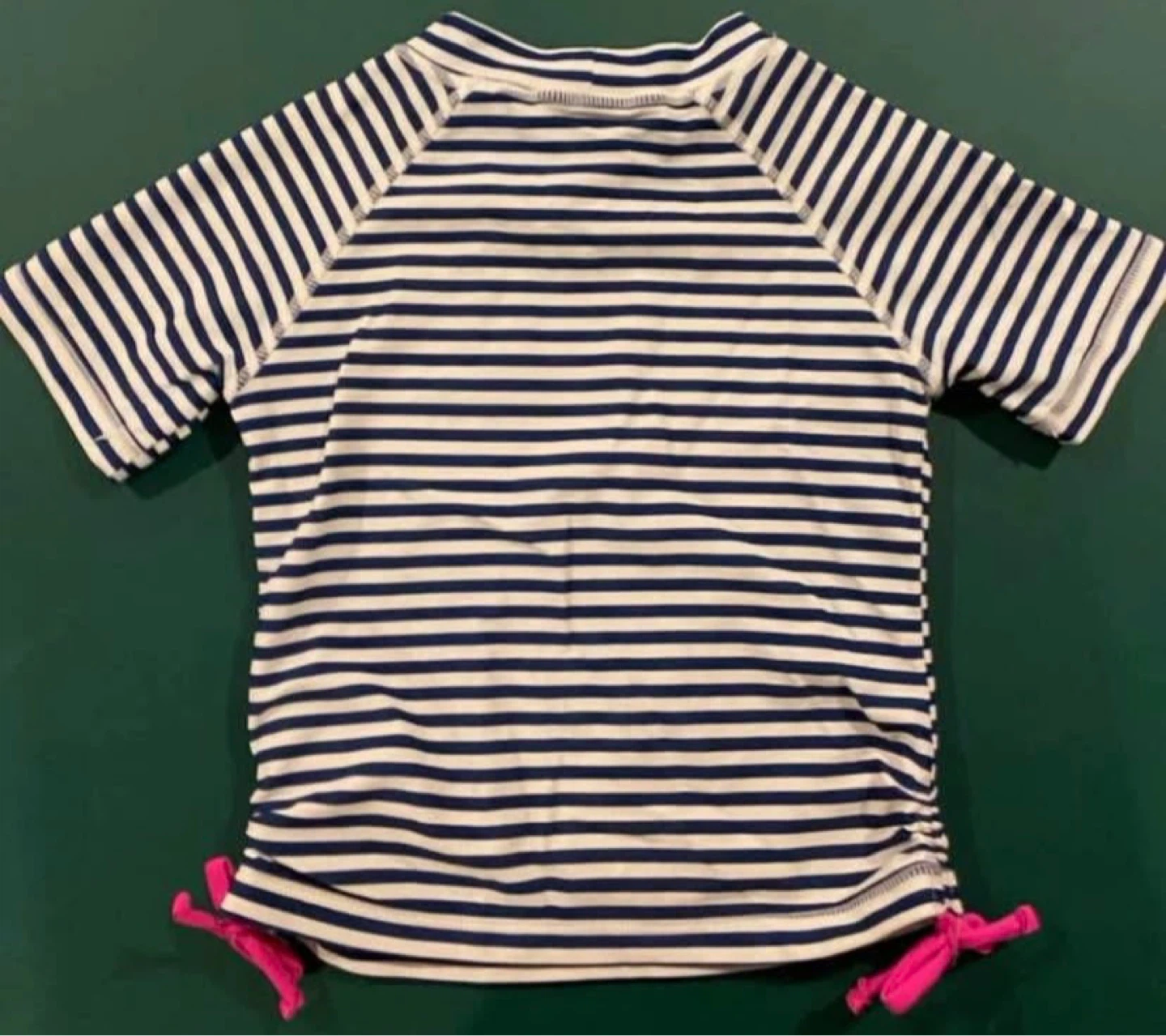 EUC: Tommy Bahama Nautical Raglan Swim Top Rash Guard Size 5 - photo 5