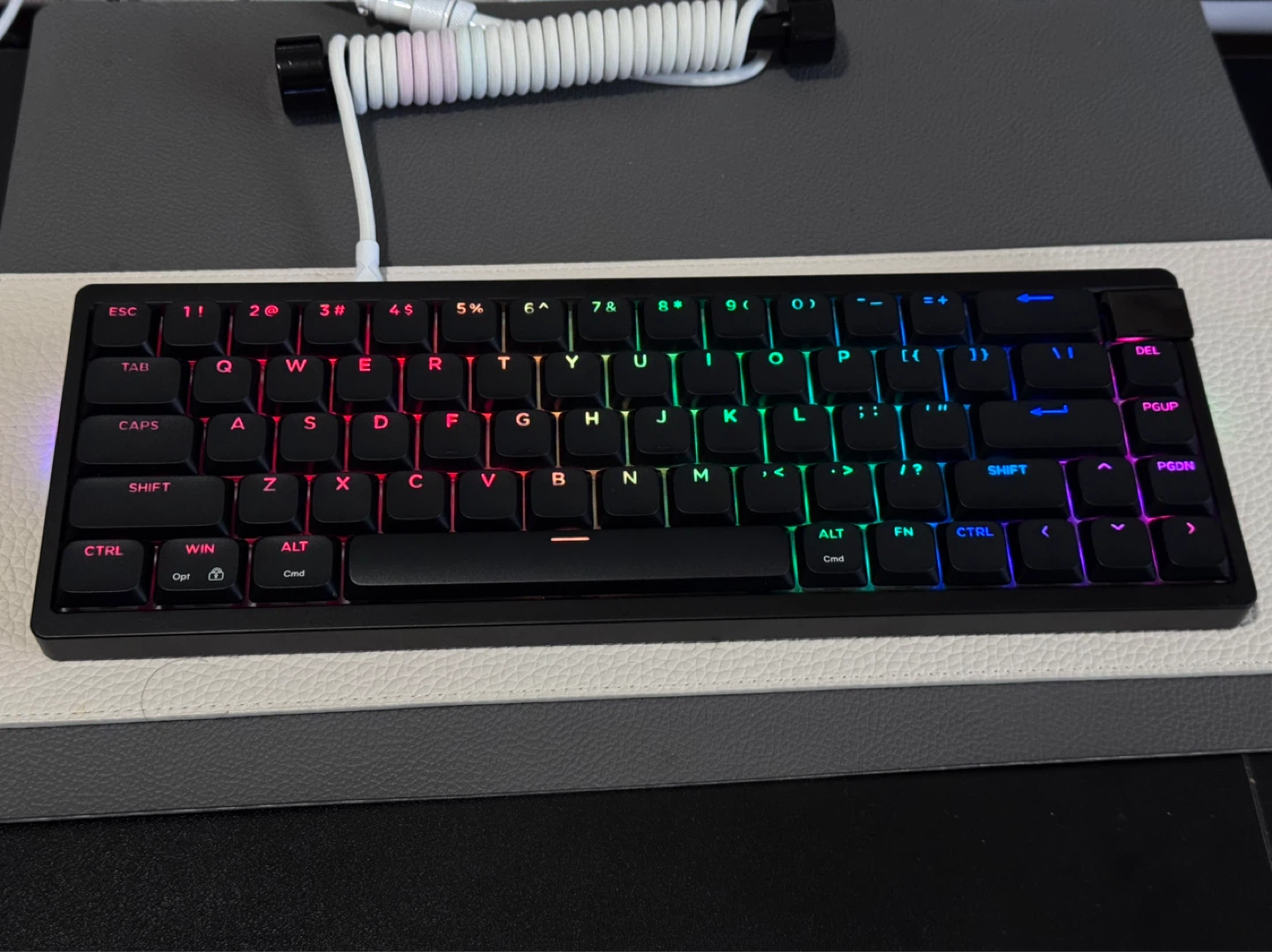 Keydous AJ68 Mechanical Keyboard - Black - photo 2