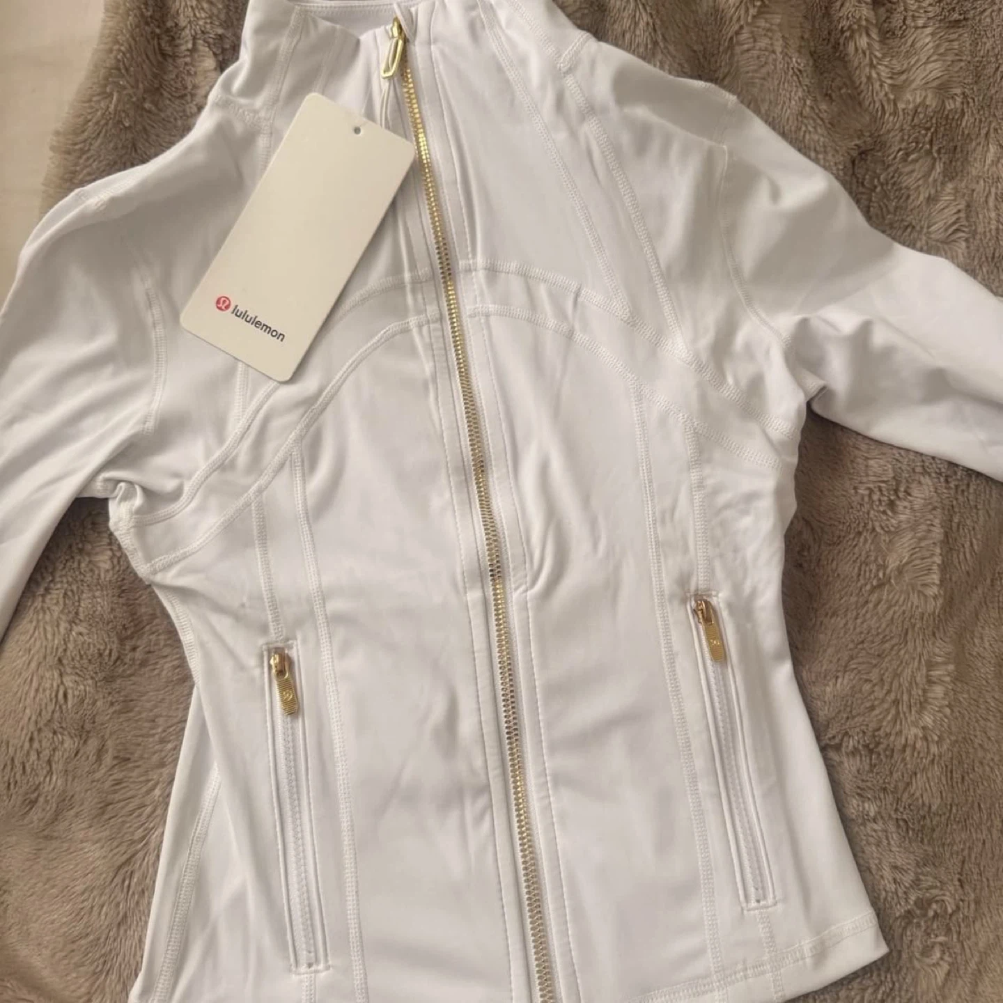 Lululemon White Full Zip Jacket