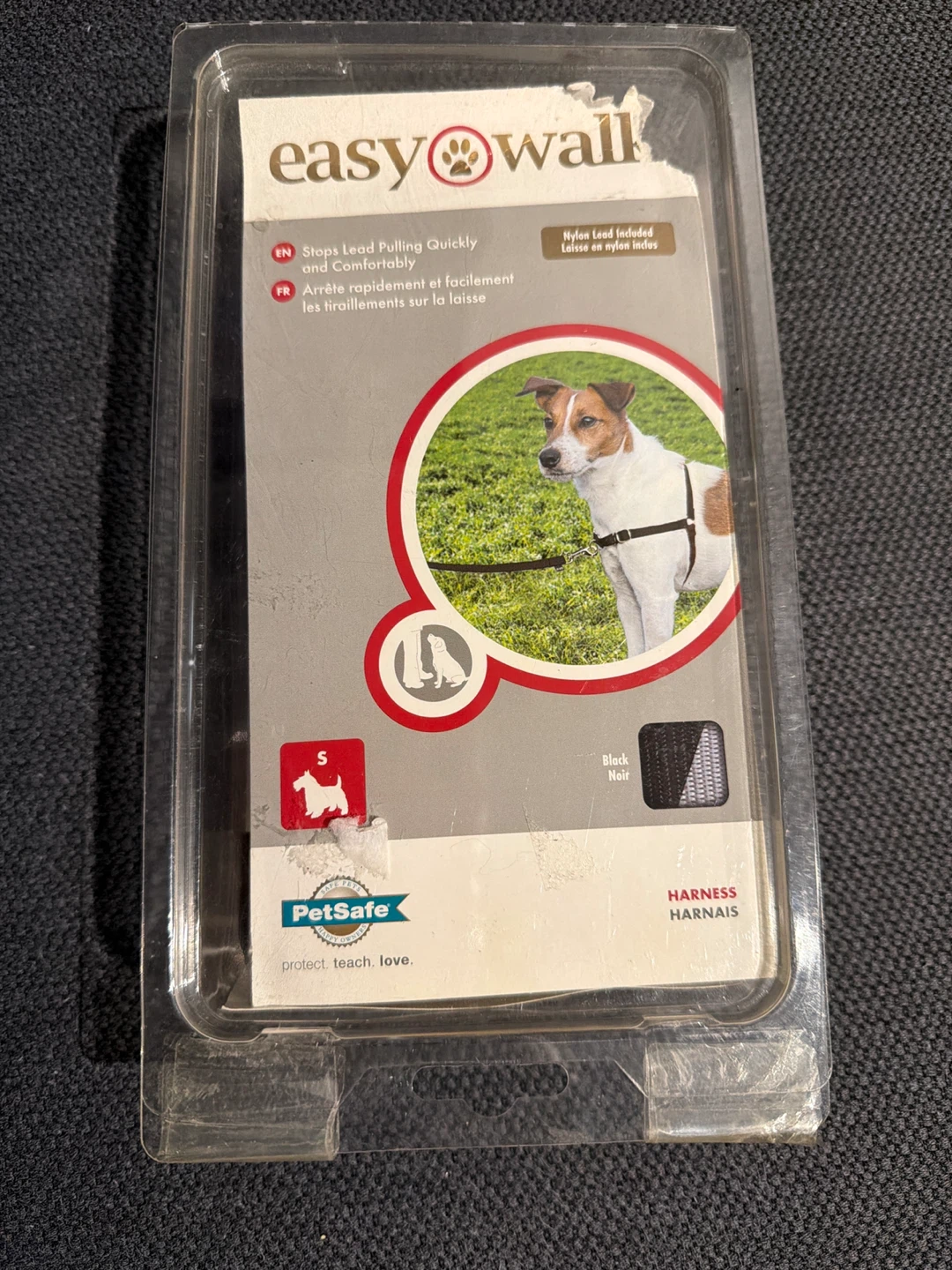 Easy Walk Dog Harness - Size Small - Black
