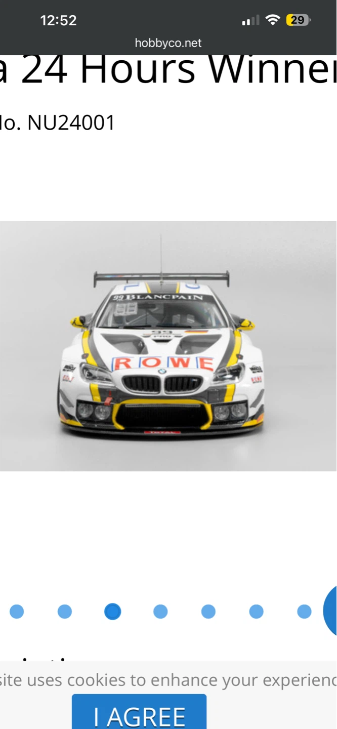 Hobby NuNu BMW M6 GT3 2016 Spa 24 Hours Winner Model Kit 1:24 - photo 5