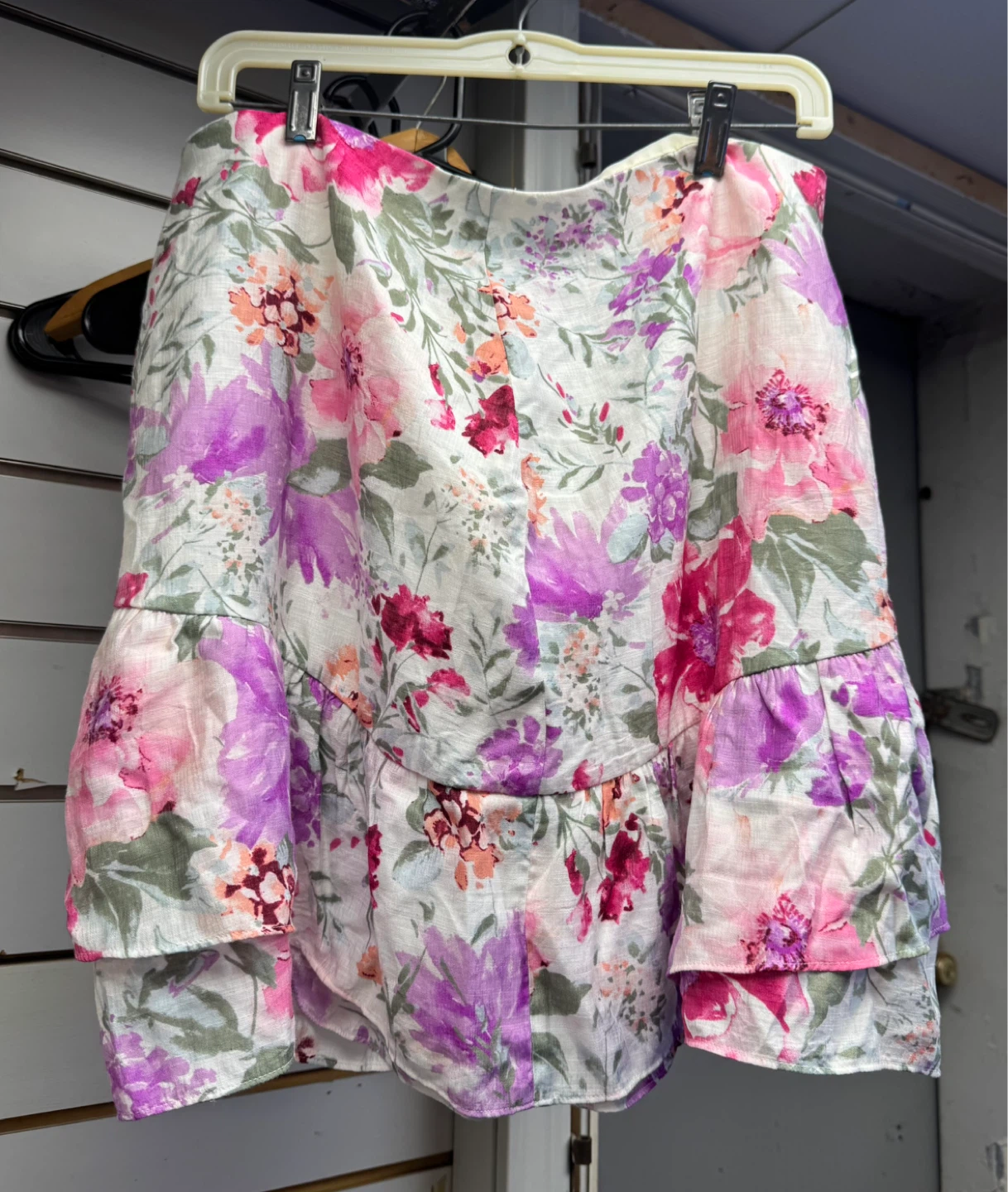 Express Floral Ruffle Skirt Size 10
