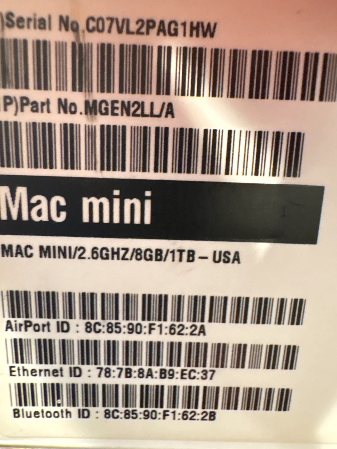 Apple Mac mini 2.6GHz/8GB/1TB - photo 2
