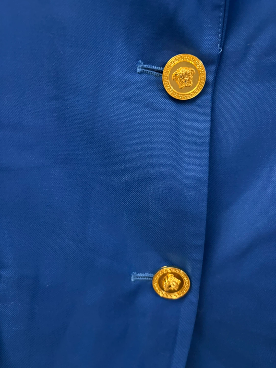 Royal Blue Blazer with Versace Medusa Buttons - photo 3