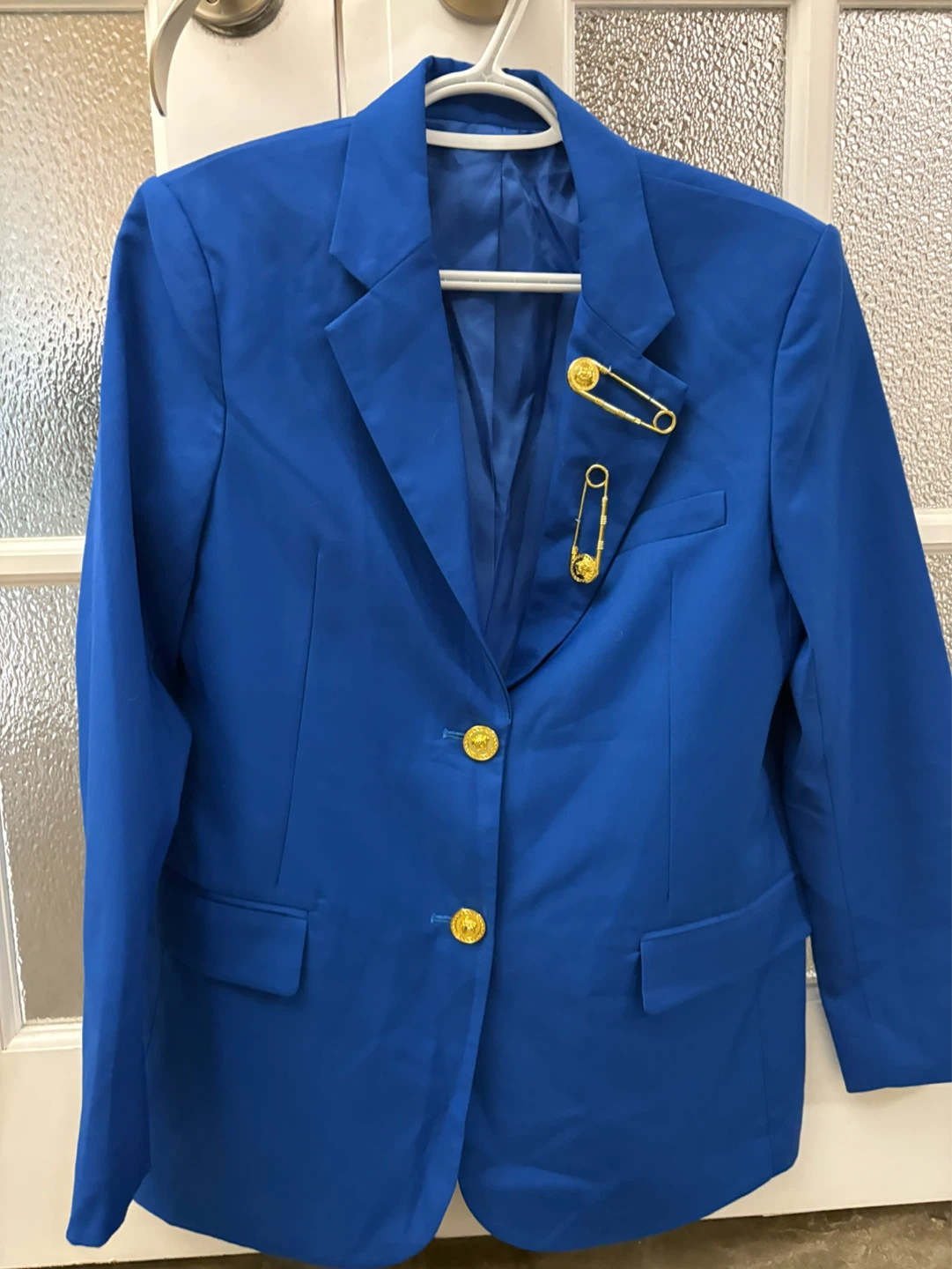 Royal Blue Blazer with Versace Medusa Buttons - photo 2