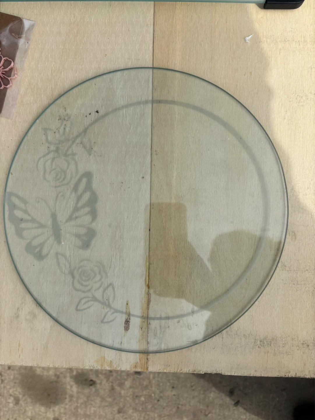 Acid etched Glass Cutting Board