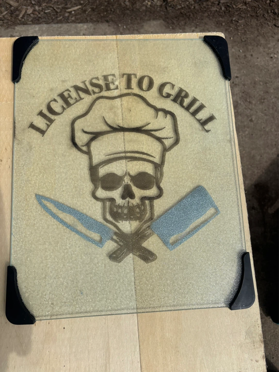 Acid etched Glass Cutting Board - photo 3