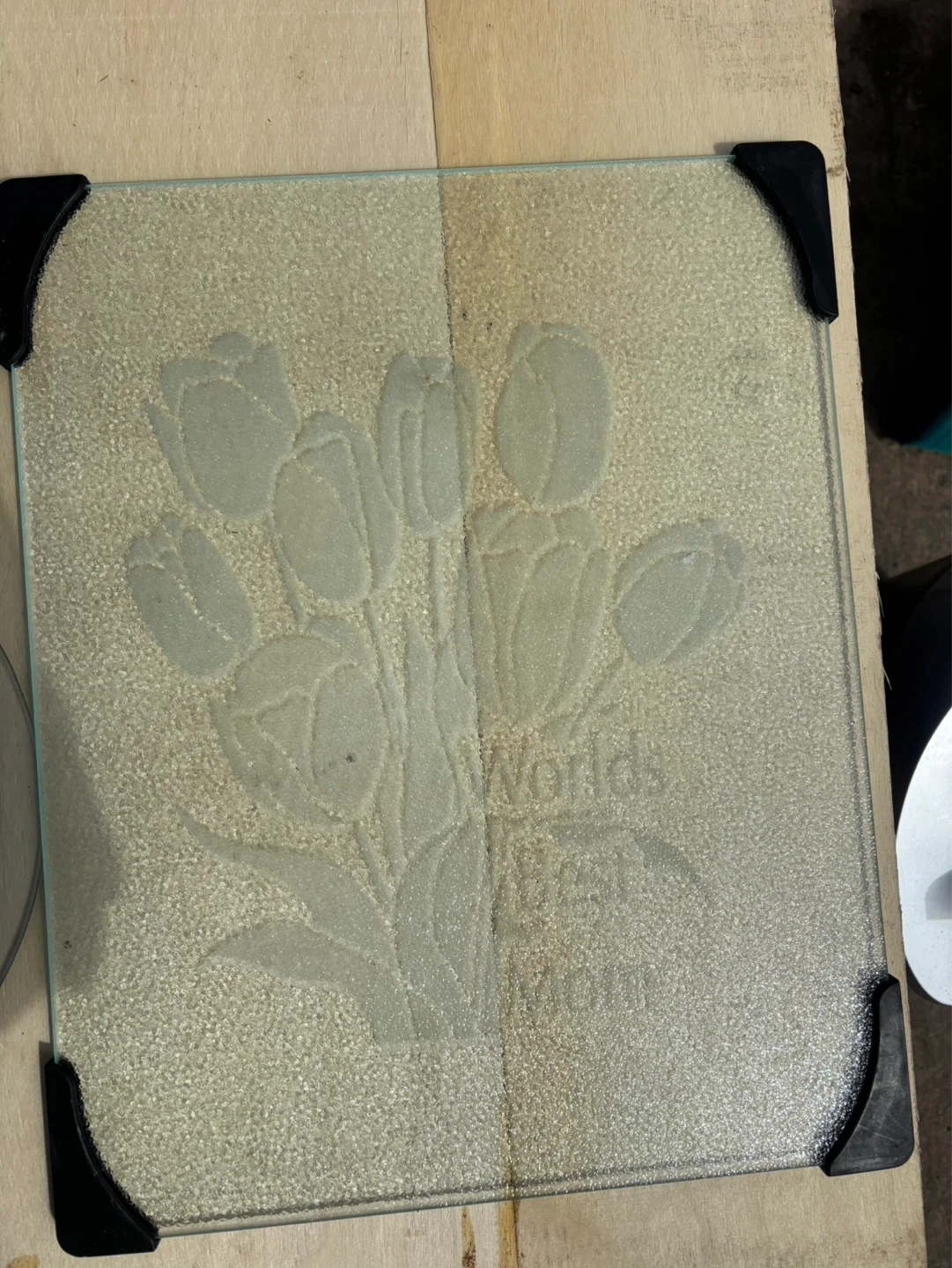 Acid etched Glass Cutting Board - photo 2