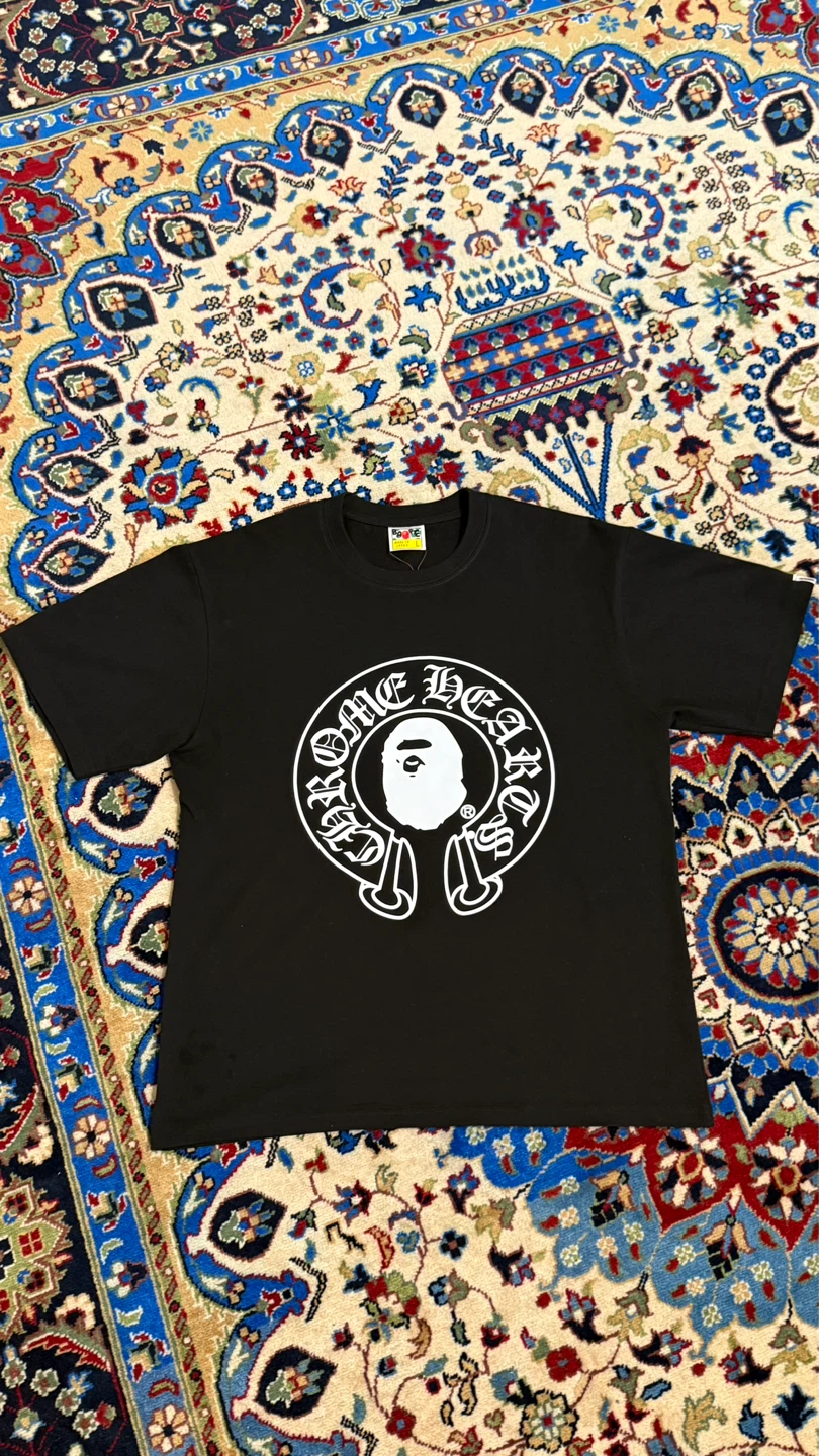 Chrome hearts x bape t shirt