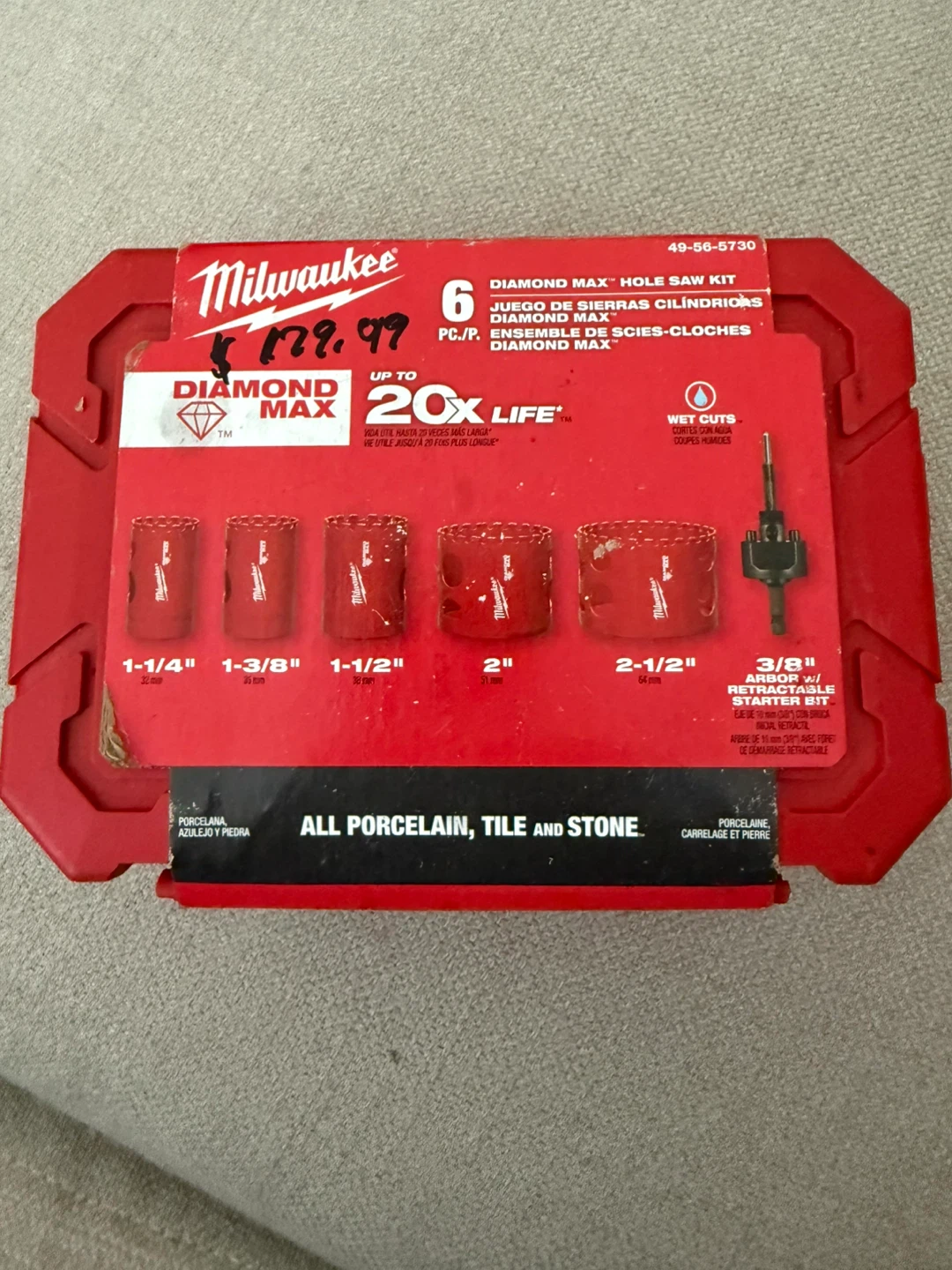 Milwaukee Switchblade Selfeed Bits & Diamond Max Hole Saw Kit