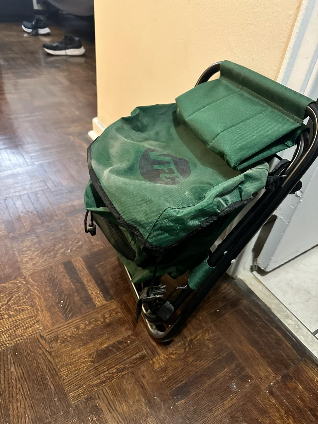 Green Folding Backpack Stool