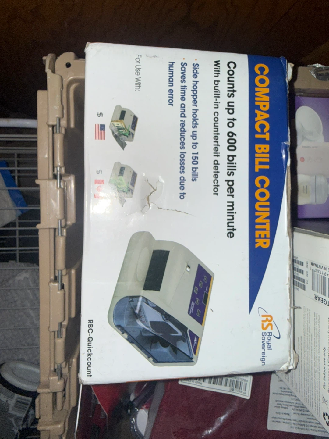 Royal Sovereign Compact Bill Counter RBC-Quickcount