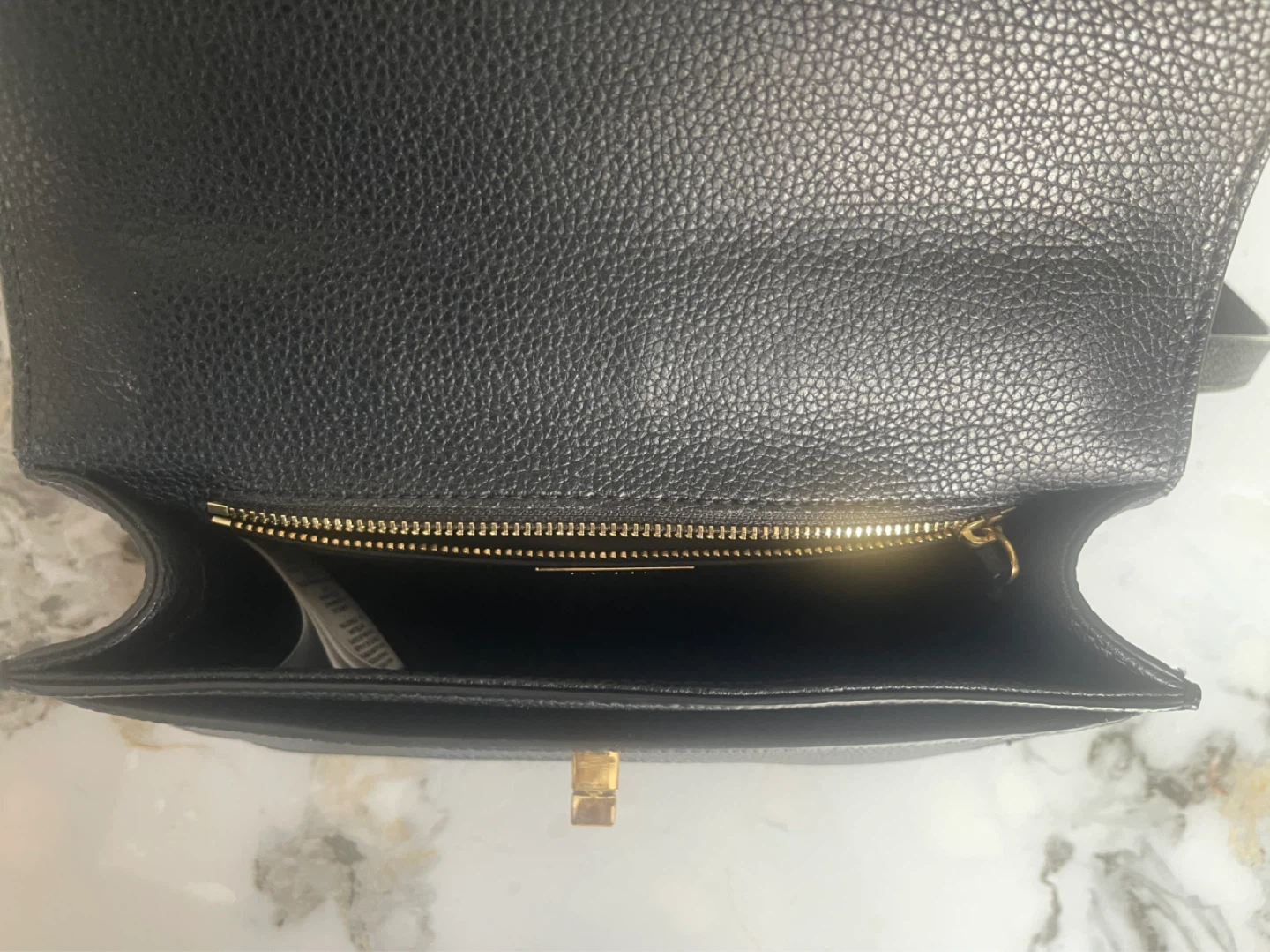 Lauren Ralph Lauren Black Leather Flap Crossbody Bag - photo 4