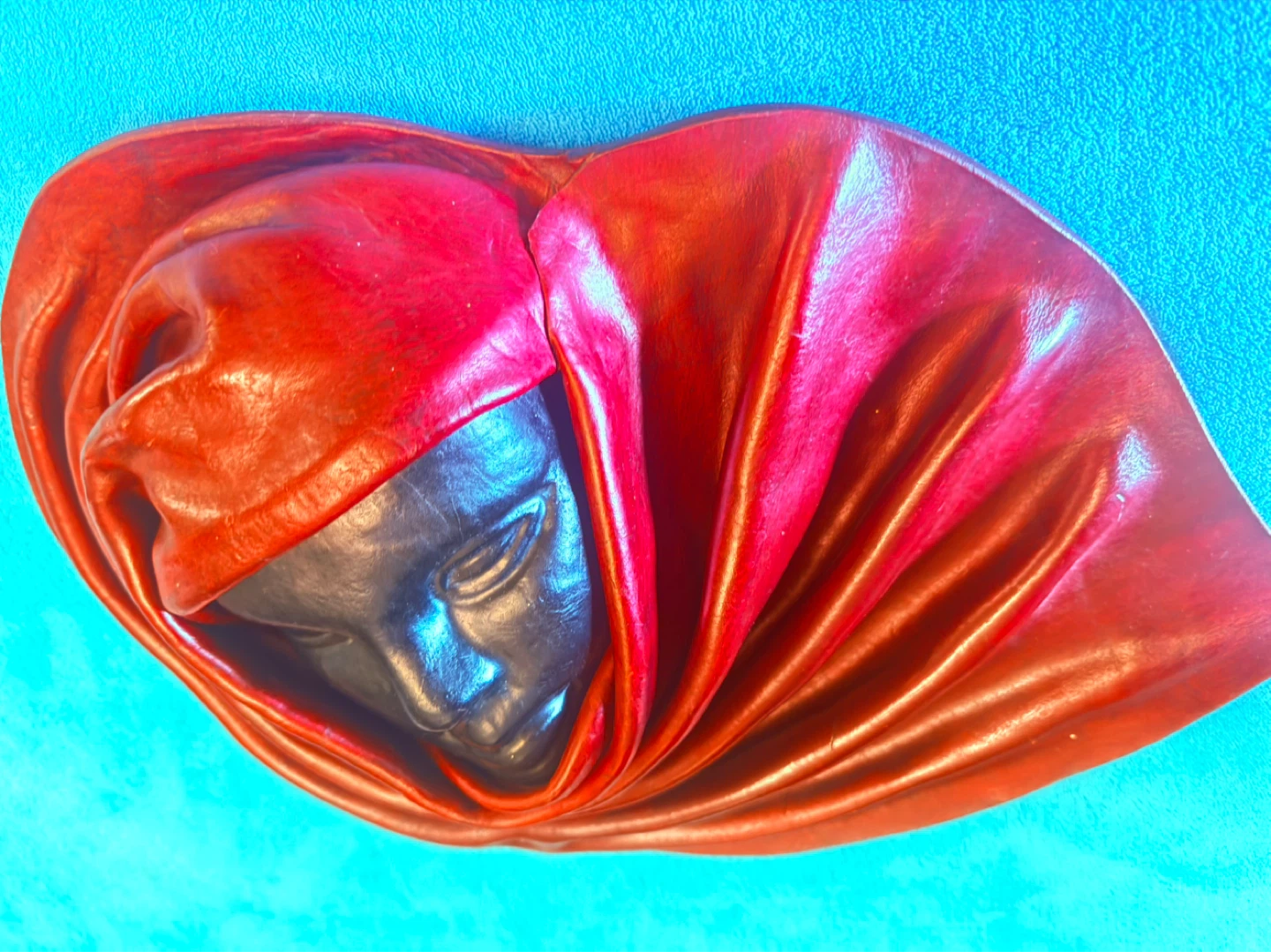 Leather wall mask ornament. - photo 4