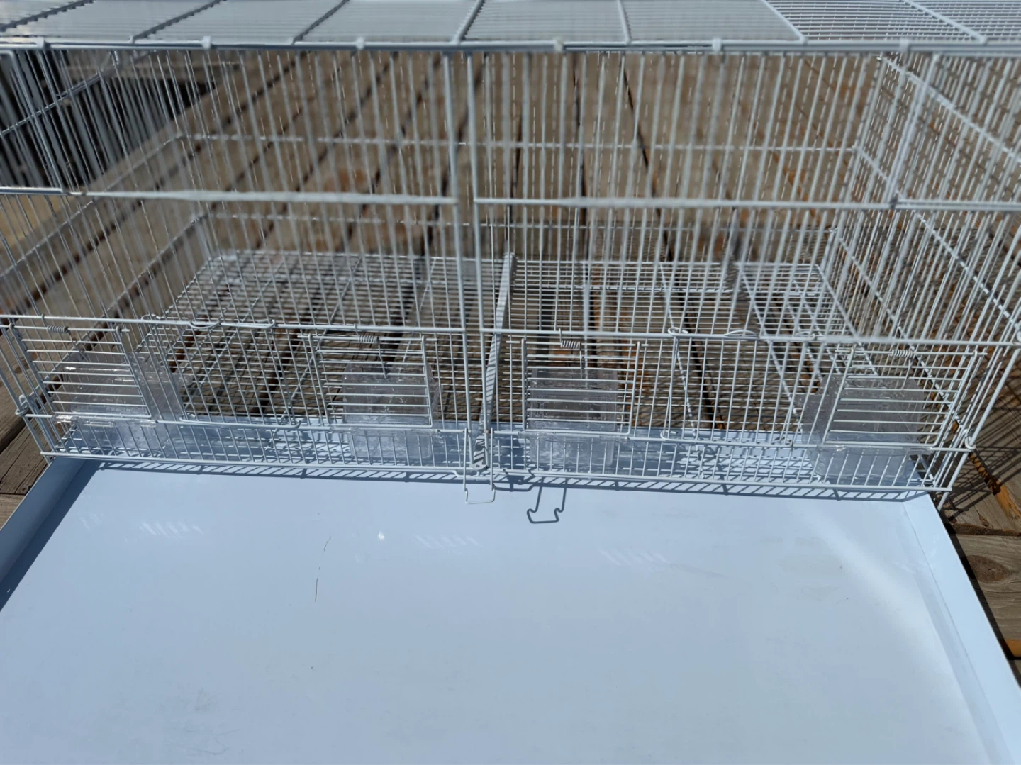 Extra Large Galvanized Zinc Plated Bird Cage - photo 2