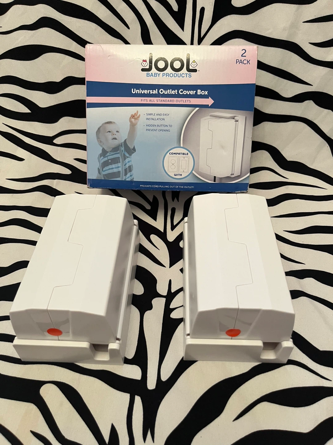 🔌 2-pack of Jool Baby Universal Outlet Cover Boxes 🔌