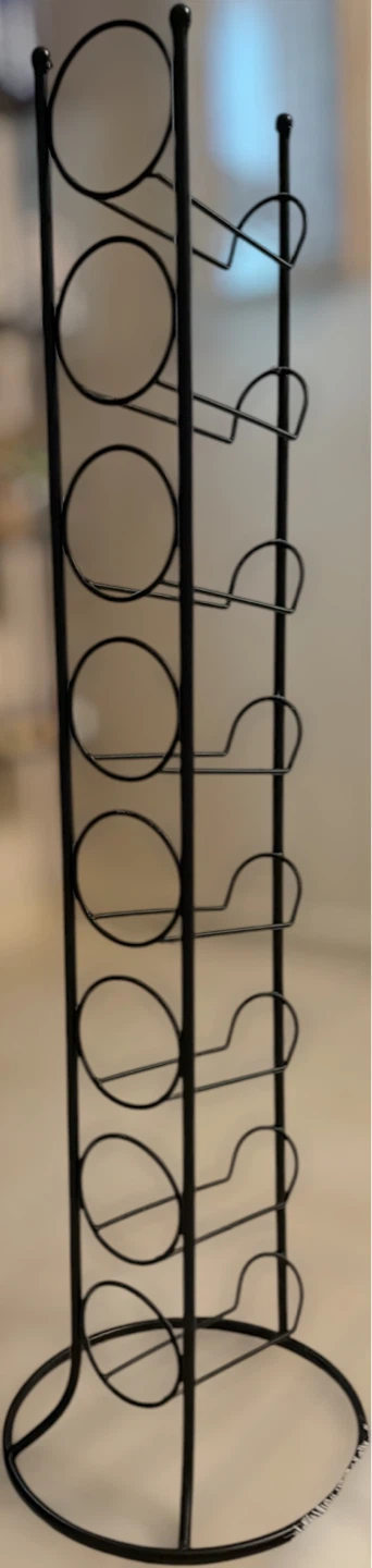 Tall Black Metal Wine Rack