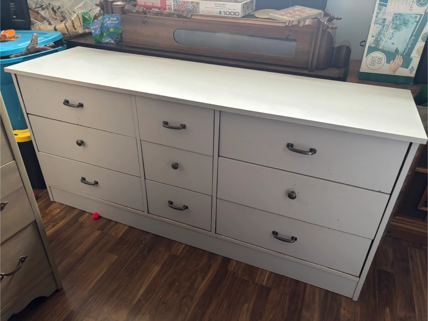 Blue/grey 9-Drawer Dresser