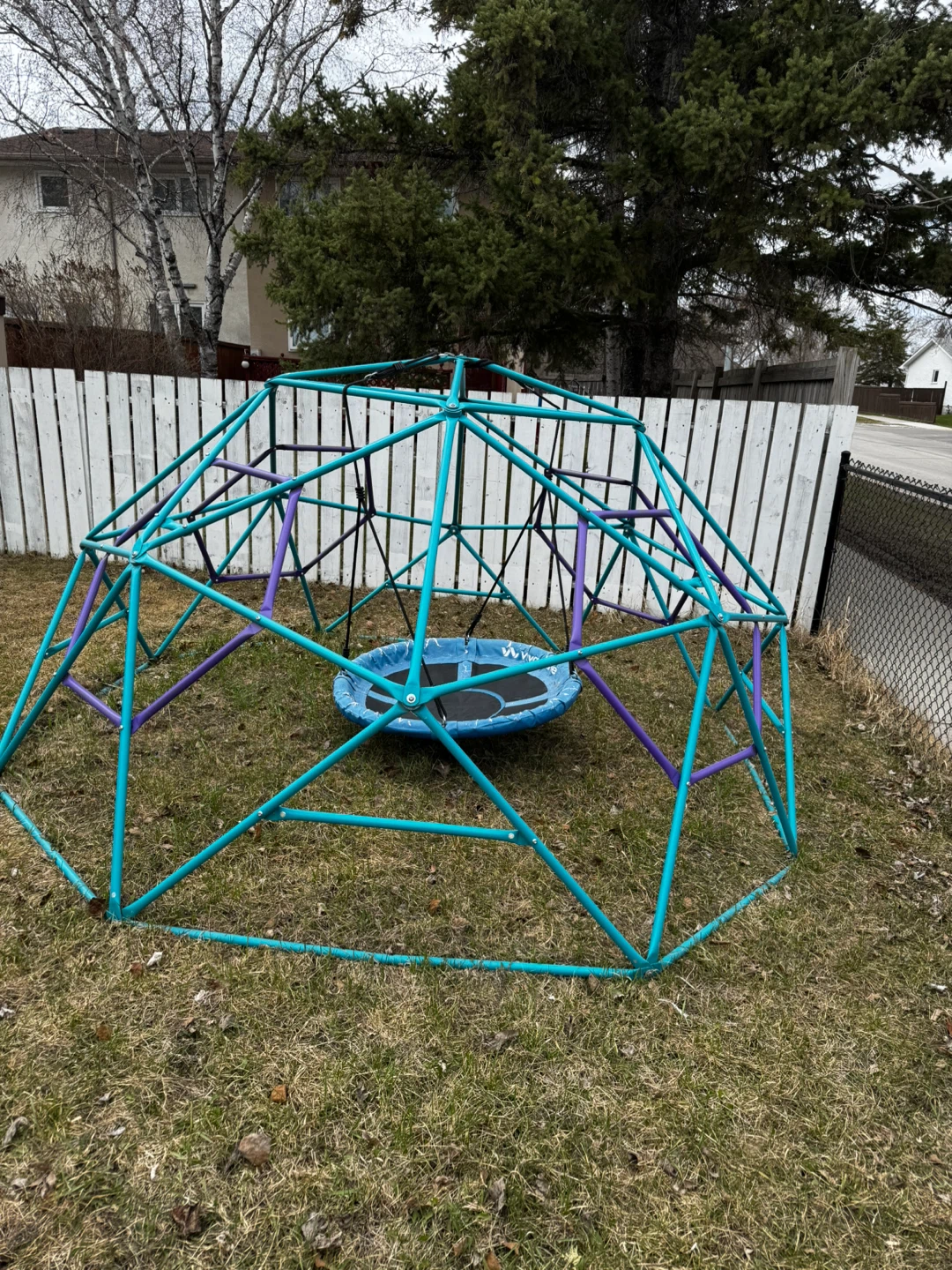 Geometric Climbing Dome with Swing