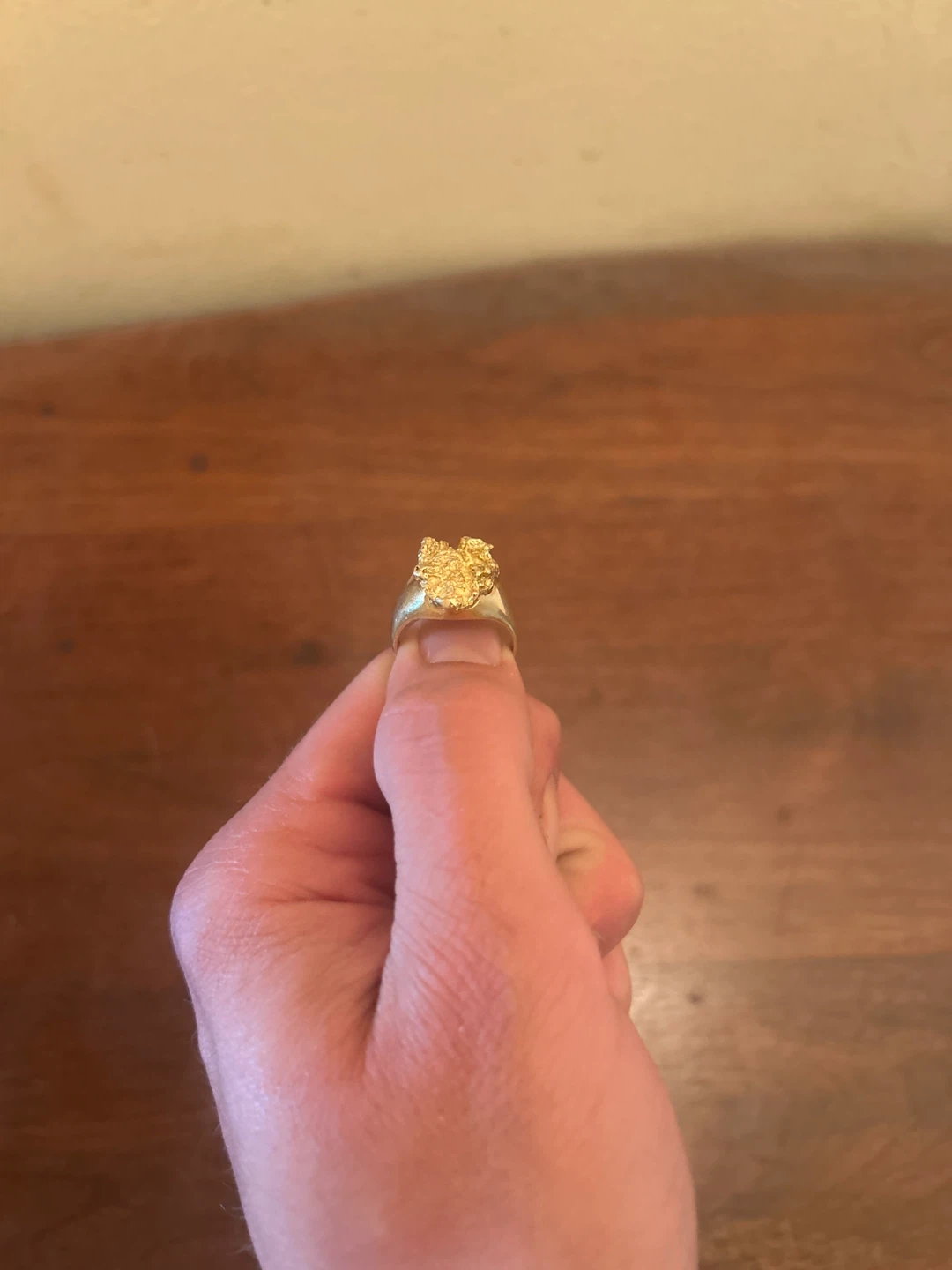 18K Gold Nugget Ring - 9.81g