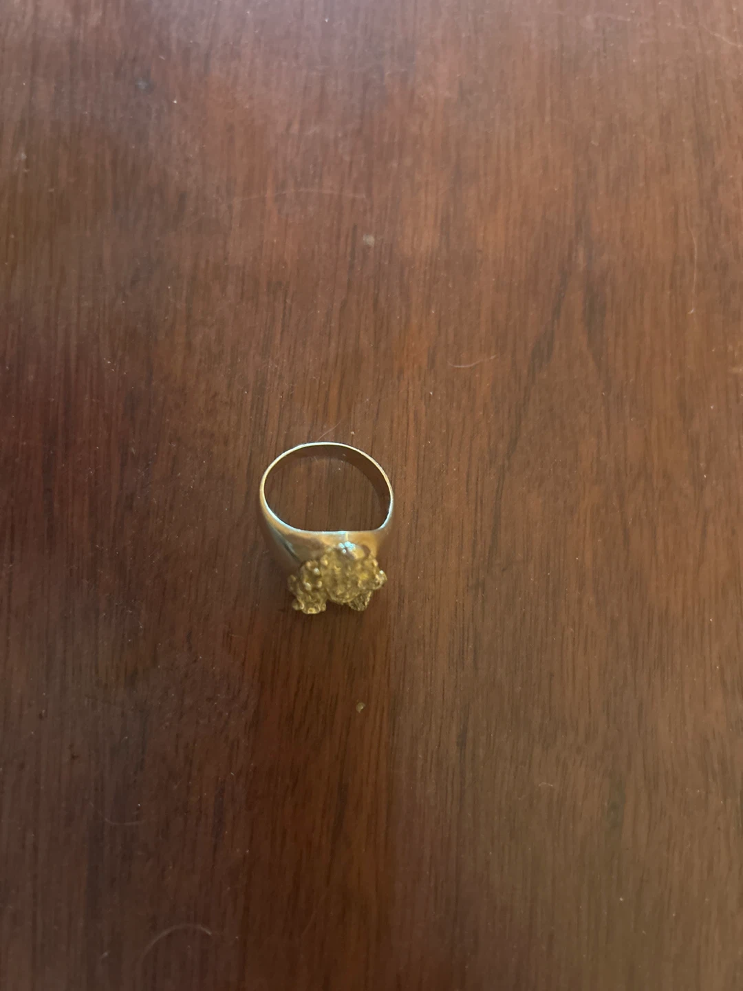 18K Gold Nugget Ring - 9.81g - photo 2