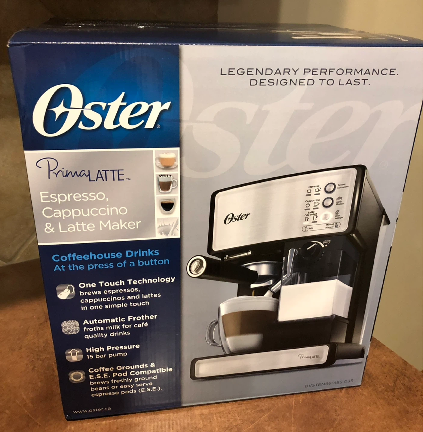 Oster PrimaLatte Espresso, Cappuccino & Latte Maker
