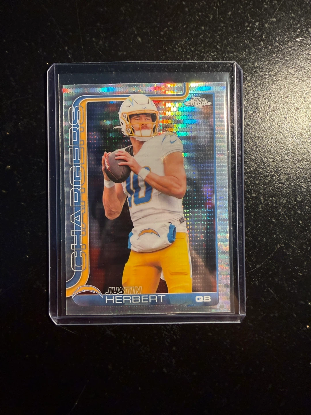 2025 Topps Chrome Justin Herbert QB Football Card