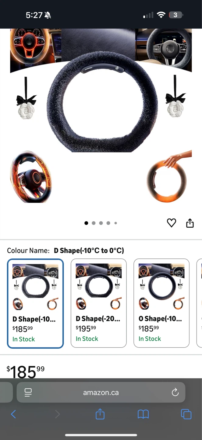 NNGXFC Heated Steering Wheel Cover