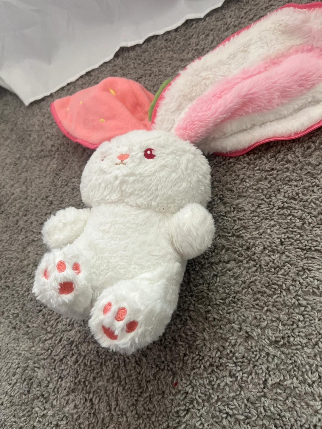 Pink rabbit plush toy - photo 4