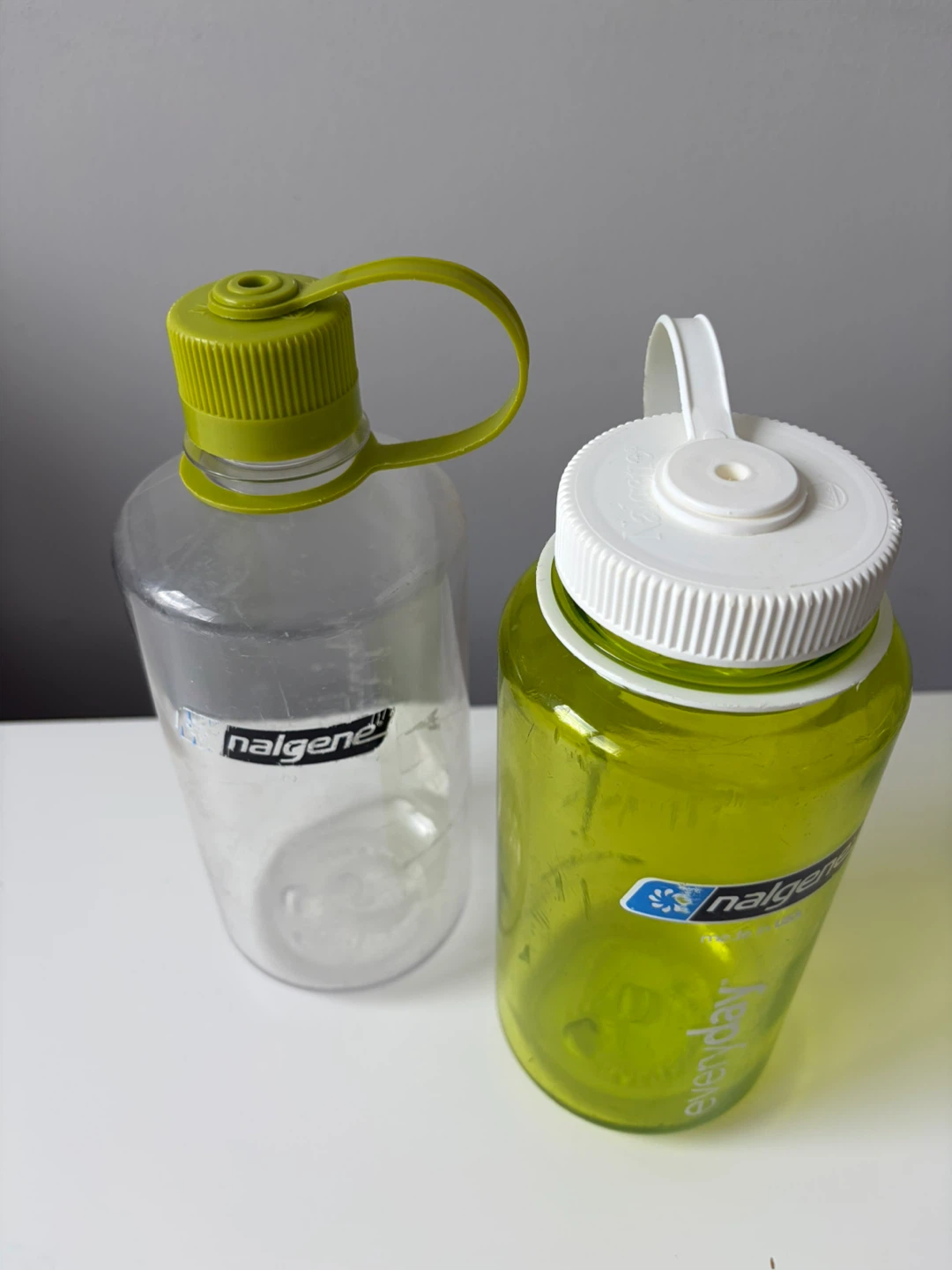 Nalgene Water Bottles - Clear & Green - photo 2