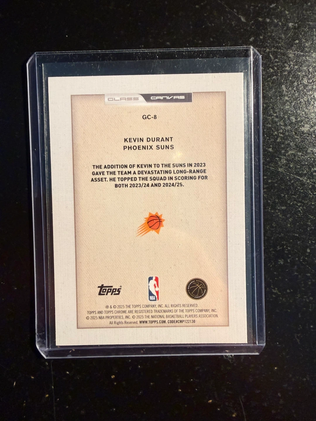 2025 Topps Chrome Kevin Durant GC-8 Phoenix Suns Case hit - photo 2