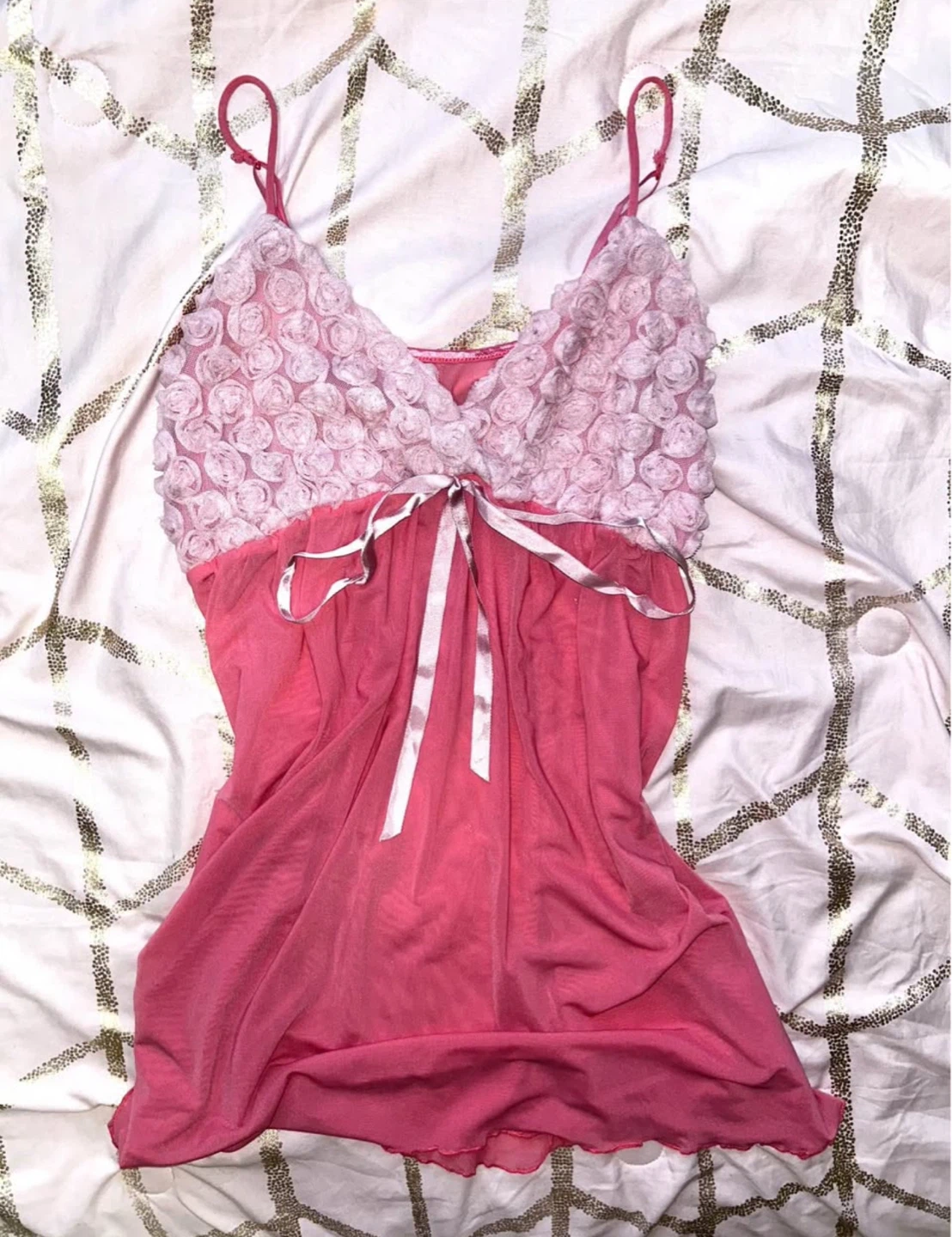 la vie en rose 2000s pink top