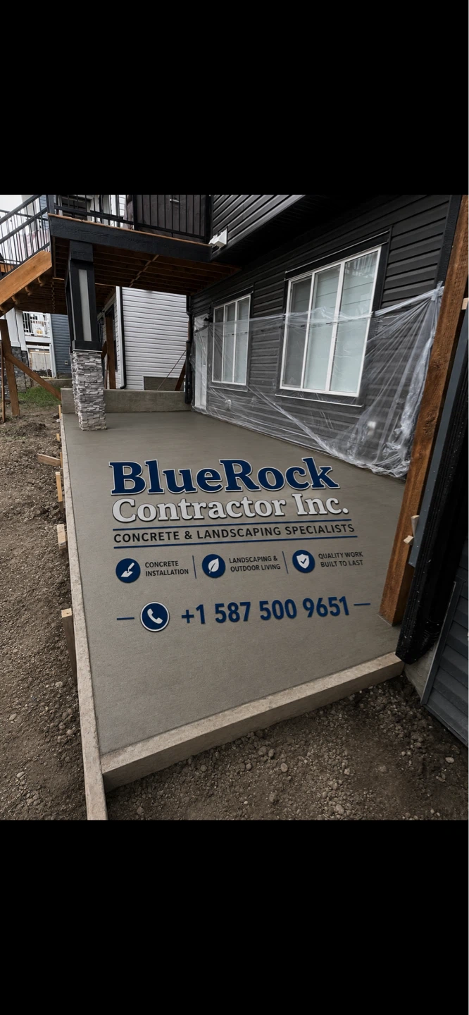 BlueRock Contractor Inc. Concrete & Landscaping Specialists