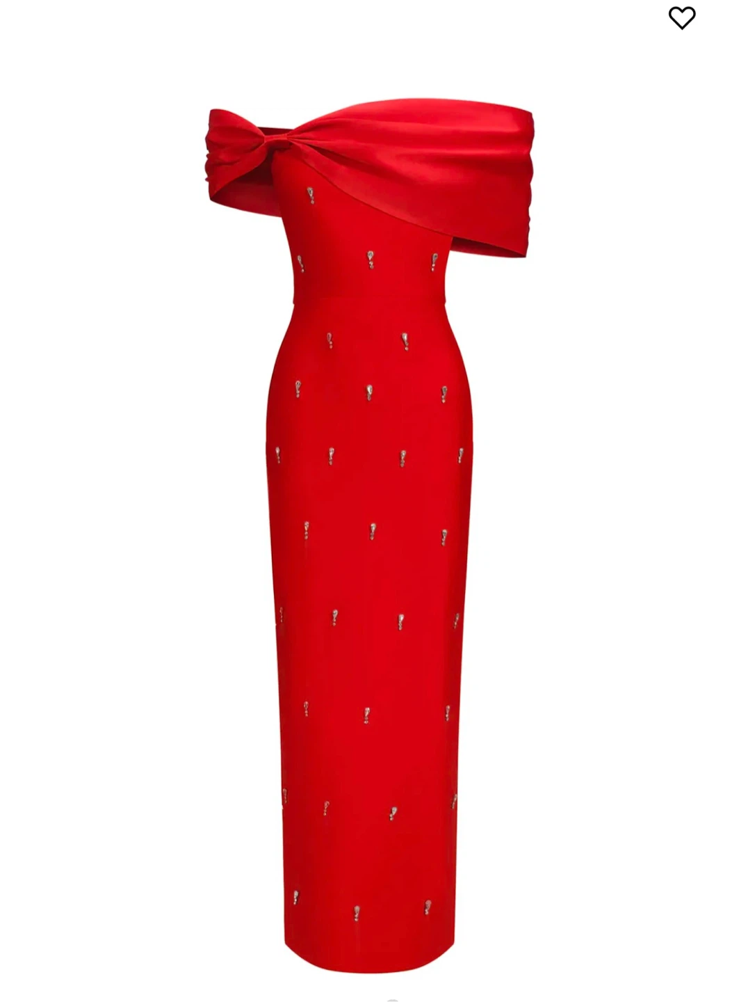 New Gorgeous One Shoulder Diamond Bow Maxi Dress